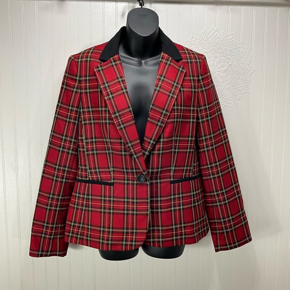 BLACK LABEL EVAN PICONE Plaid Blazer